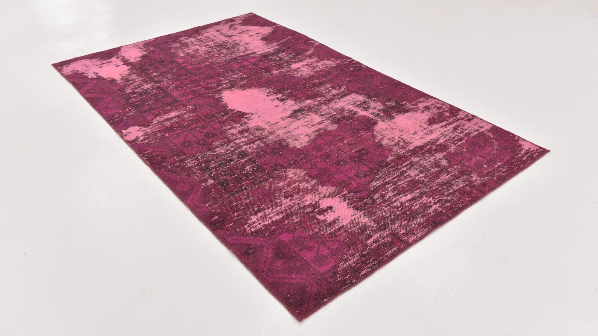 4' 7 x 7' 6 Hand Knotted Ultra Vintage Persian Wool Rug