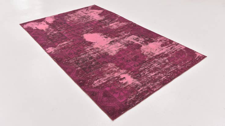 Detail image of 4' 7 x 7' 6 Hand Knotted Ultra Vintage Persian Wool Rug