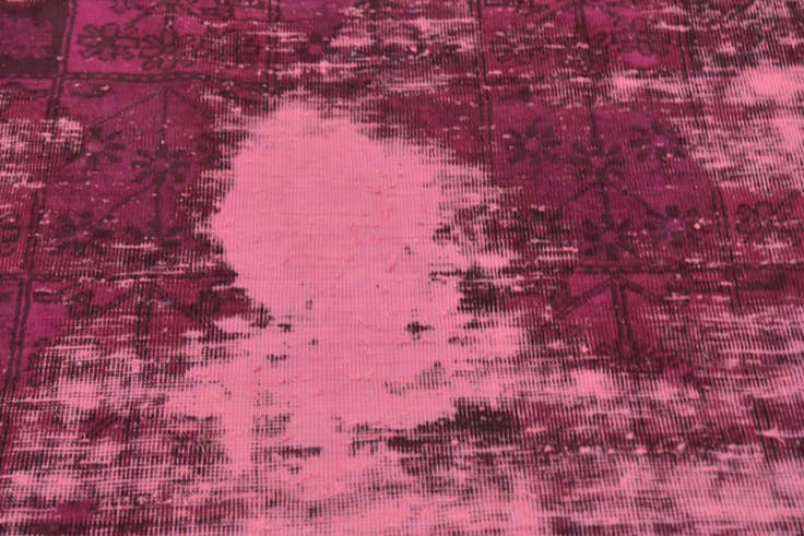Detail image of 4' 7 x 7' 6 Hand Knotted Ultra Vintage Persian Wool Rug