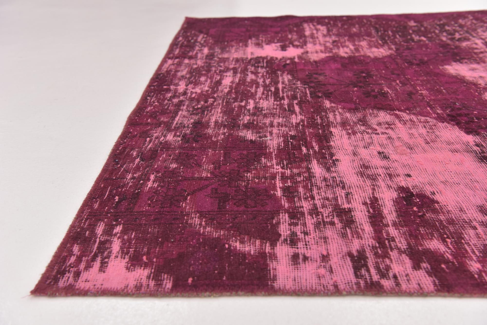 4' 7 x 7' 6 Hand Knotted Ultra Vintage Persian Wool Rug