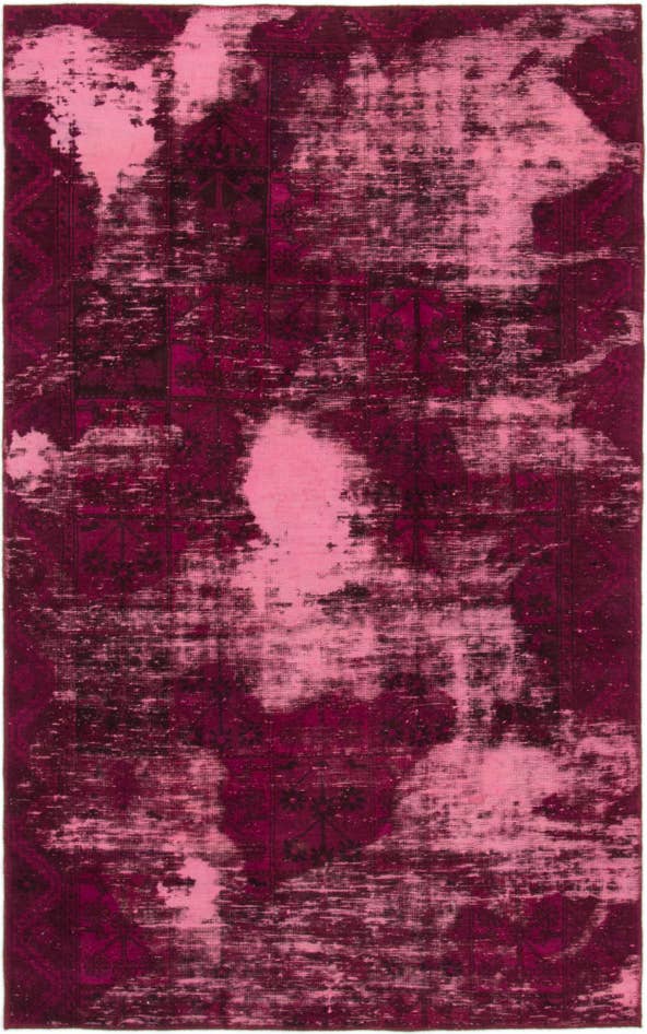 Detail image of 4' 7 x 7' 6 Hand Knotted Ultra Vintage Persian Wool Rug