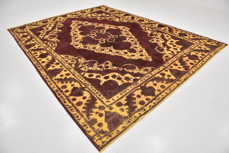 Detail image of 9' 7 x 12' 9 Hand Knotted Ultra Vintage Persian Wool Rug