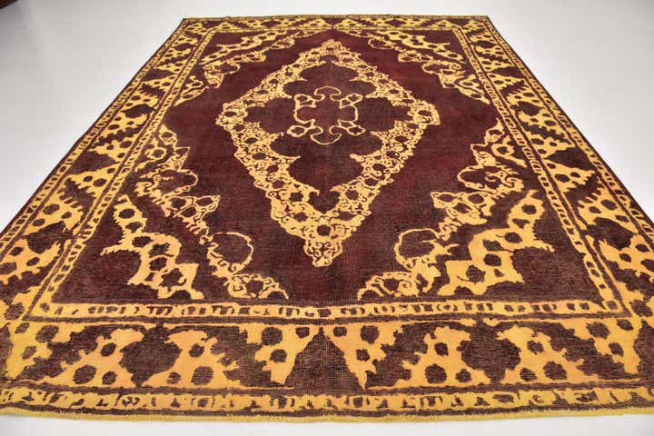 9' 7 x 12' 9 Hand Knotted Ultra Vintage Persian Wool Rug