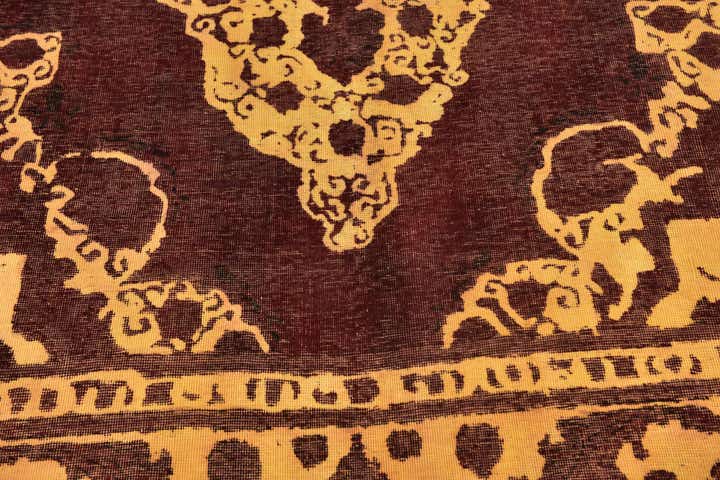 9' 7 x 12' 9 Hand Knotted Ultra Vintage Persian Wool Rug