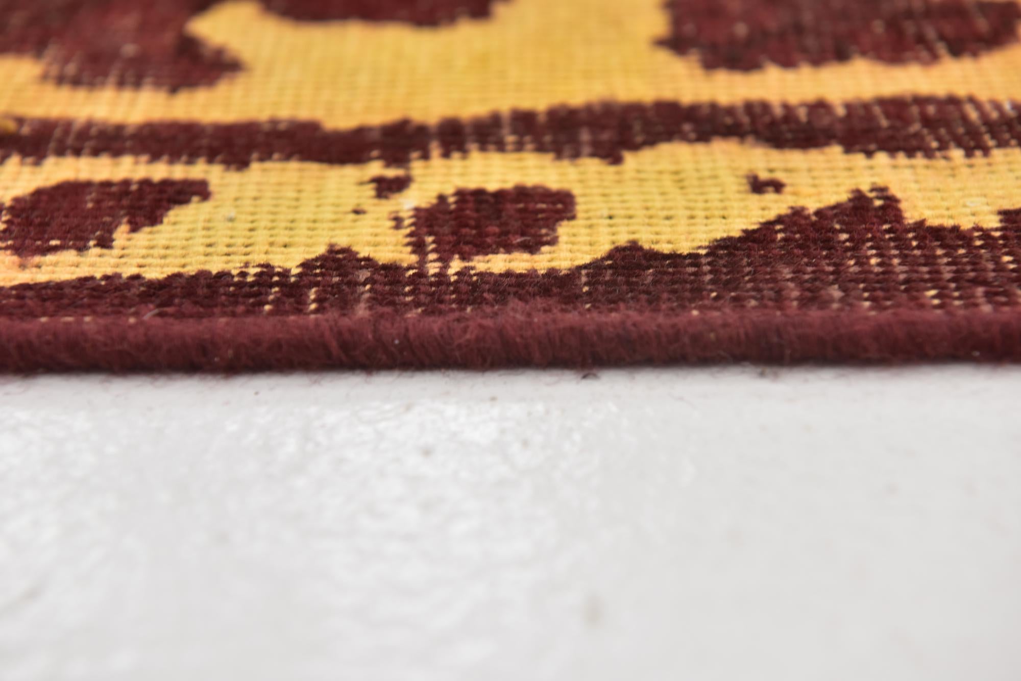 9' 7 x 12' 9 Hand Knotted Ultra Vintage Persian Wool Rug
