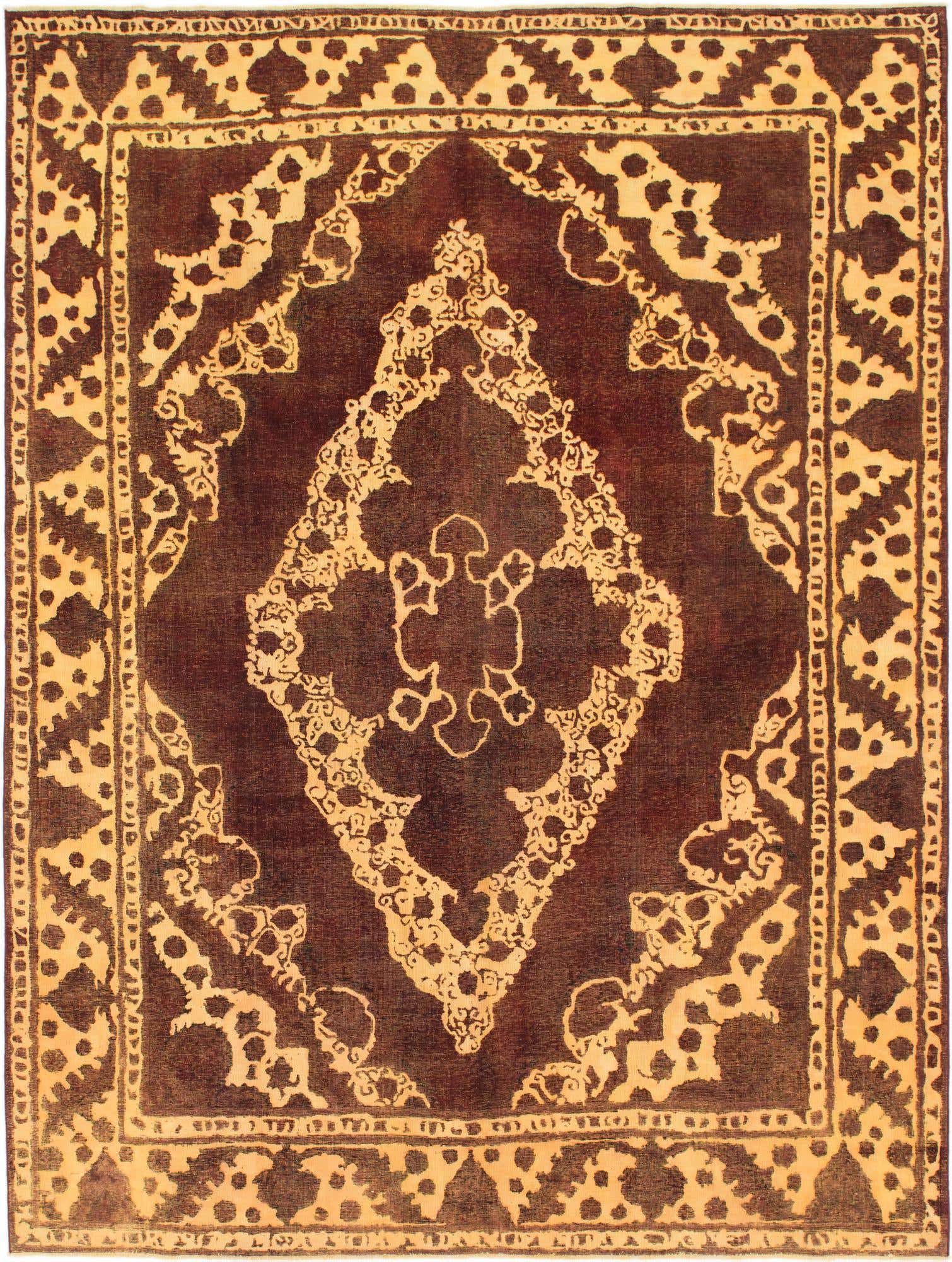 9' 7 x 12' 9 Hand Knotted Ultra Vintage Persian Wool Rug