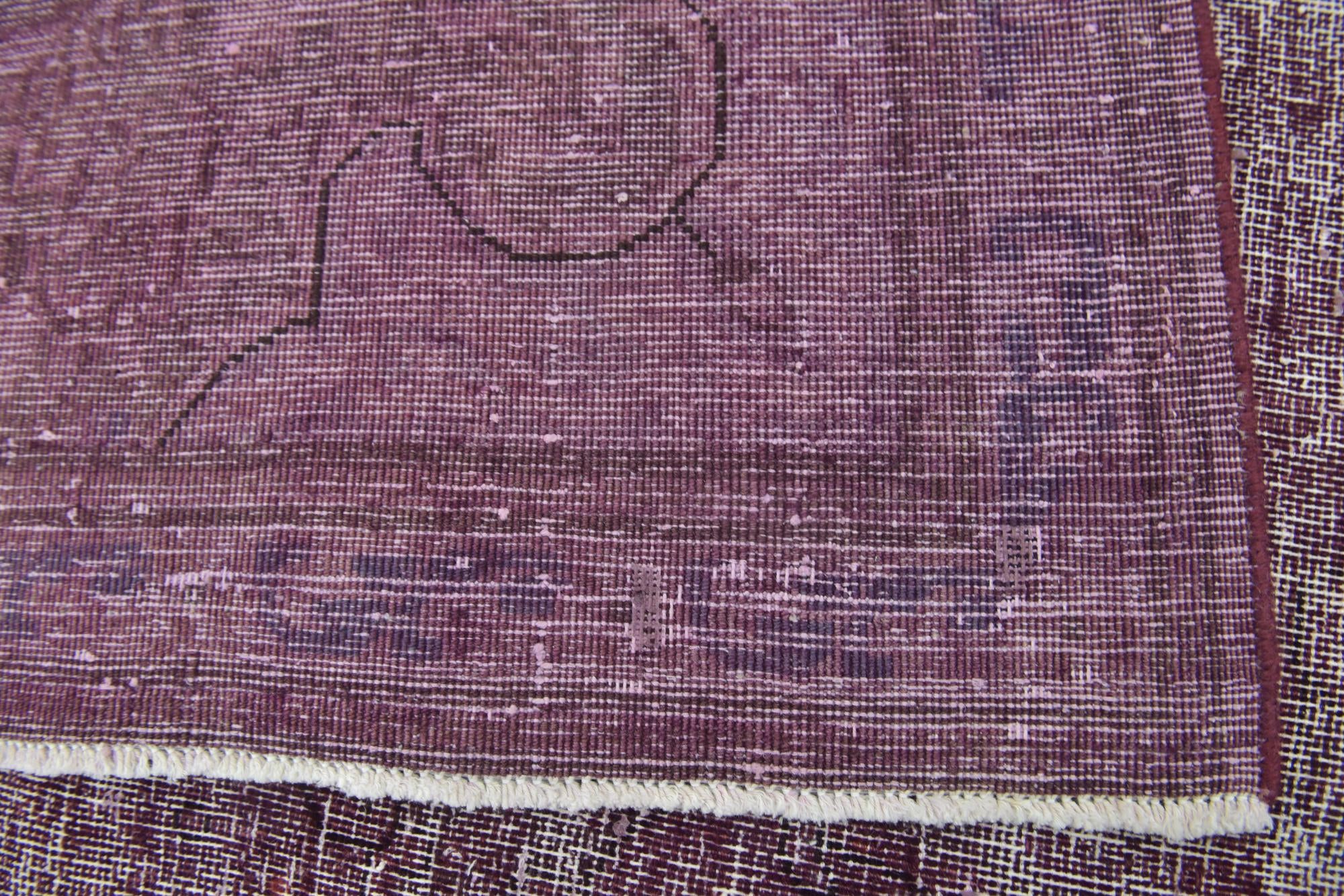 6' 6 x 9' 7 Hand Knotted Ultra Vintage Persian Wool Rug