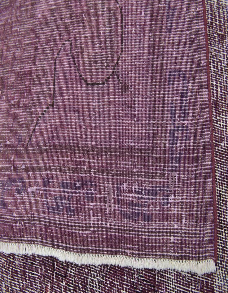 Detail image of 6' 6 x 9' 7  Hand Knotted Ultra Vintage Persian Wool Rug