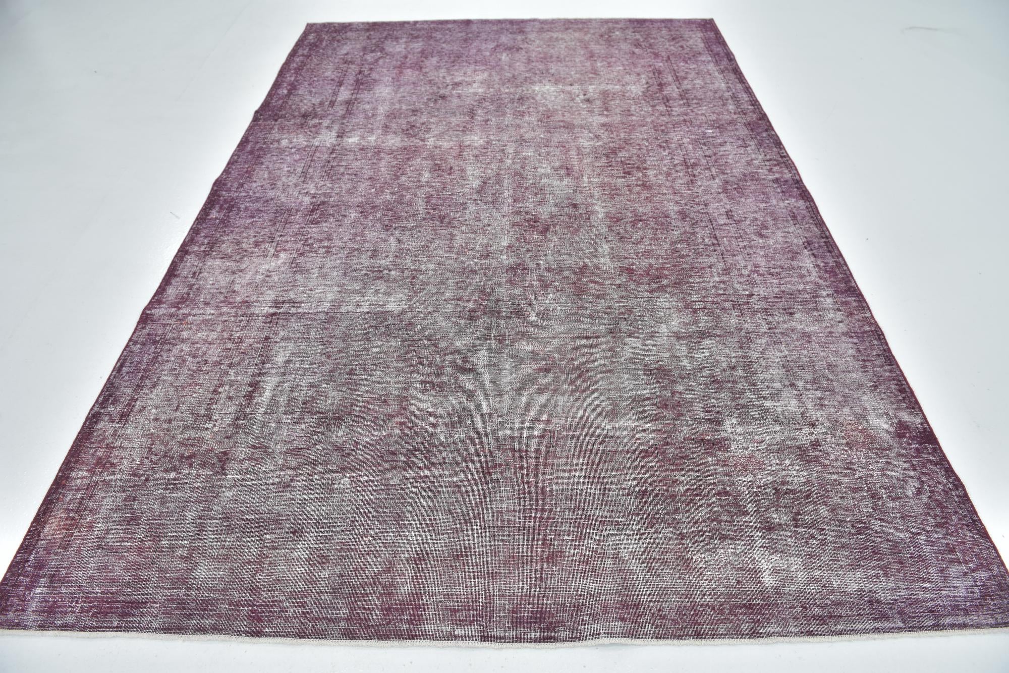 6' 6 x 9' 7 Hand Knotted Ultra Vintage Persian Wool Rug