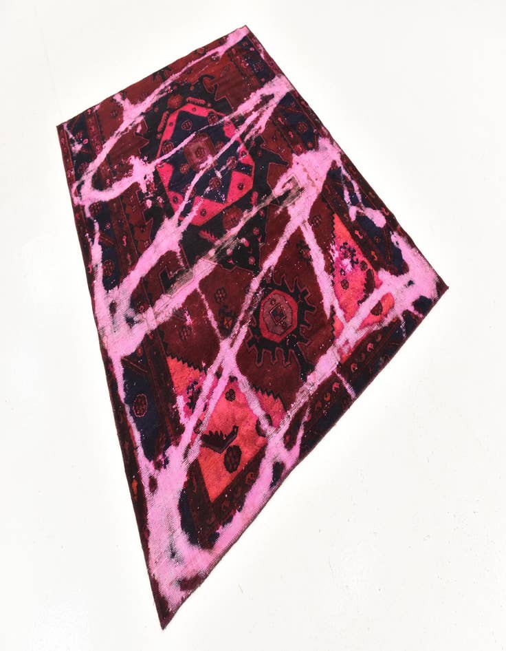 Detail image of 5' 3 x 6' 9  Hand Knotted Ultra Vintage Persian Wool Rug