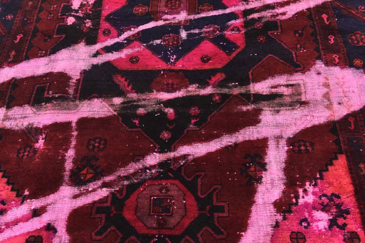 Detail image of 5' 3 x 6' 9 Hand Knotted Ultra Vintage Persian Wool Rug