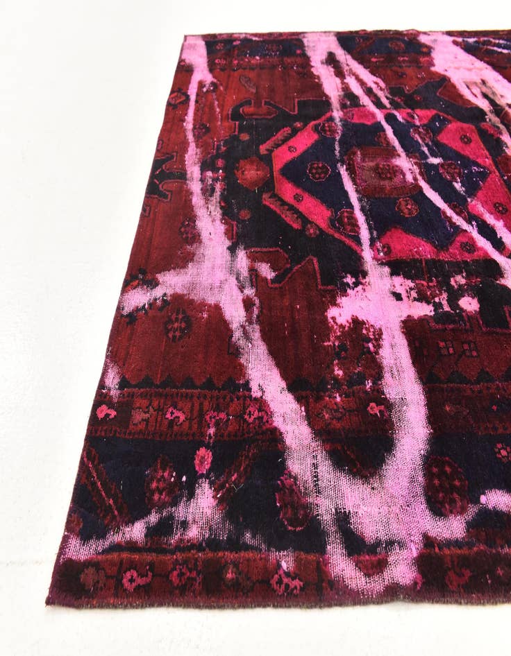 Detail image of 5' 3 x 6' 9  Hand Knotted Ultra Vintage Persian Wool Rug