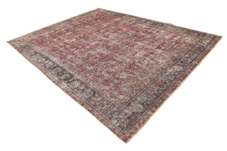 Detail image of 9' 8 x 12' 5 Hand Knotted Ultra Vintage Persian Wool Rug