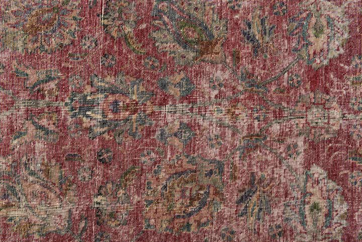 9' 8 x 12' 5 Hand Knotted Ultra Vintage Persian Wool Rug