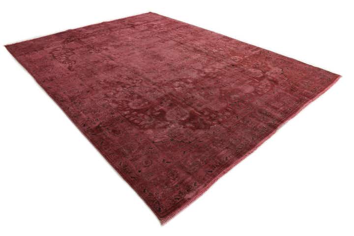 9' 8 x 13' Hand Knotted Ultra Vintage Persian Wool Rug