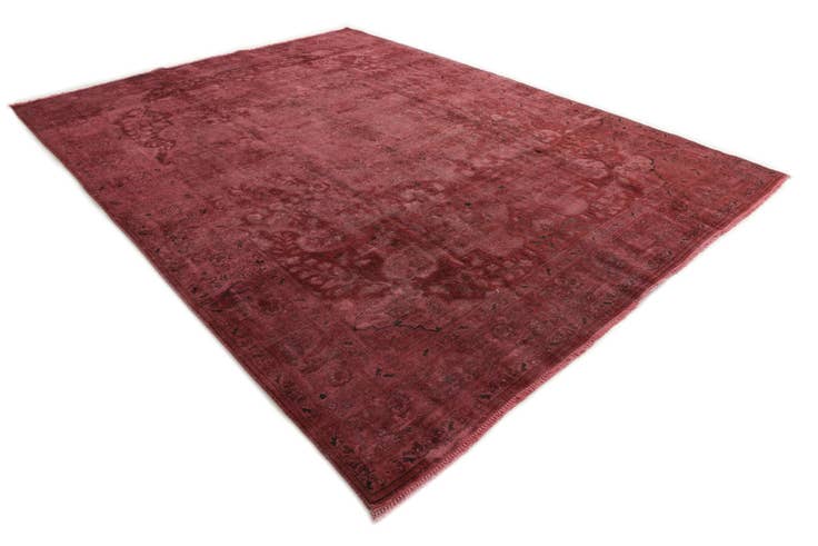 Detail image of 9' 8 x 13' Hand Knotted Ultra Vintage Persian Wool Rug