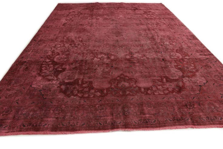 Detail image of 9' 8 x 13' Hand Knotted Ultra Vintage Persian Wool Rug