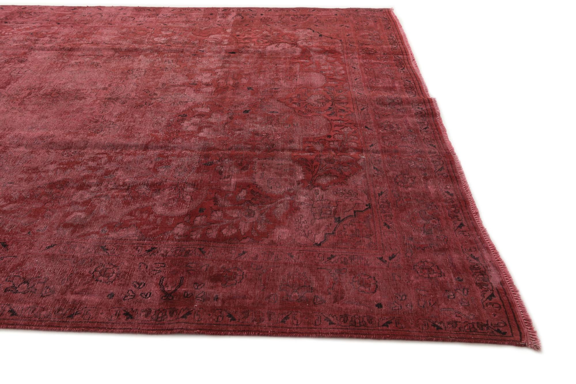 9' 8 x 13' Hand Knotted Ultra Vintage Persian Wool Rug