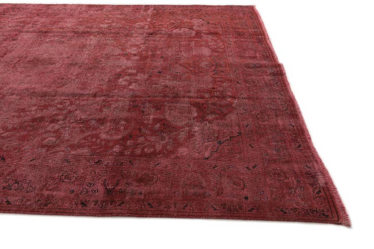 Detail image of 9' 8 x 13' Hand Knotted Ultra Vintage Persian Wool Rug