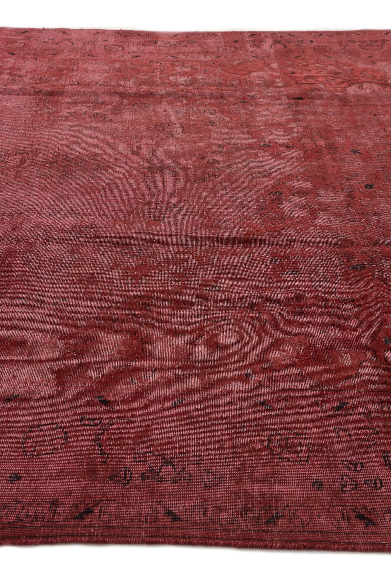 9' 8 x 13' Hand Knotted Ultra Vintage Persian Wool Rug