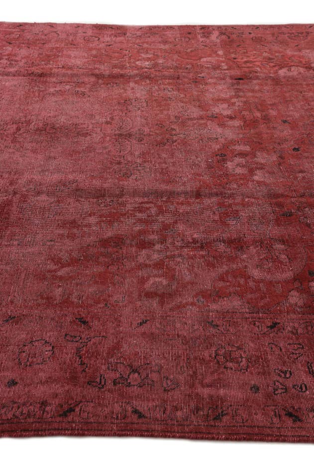 Detail image of 9' 8 x 13' Hand Knotted Ultra Vintage Persian Wool Rug