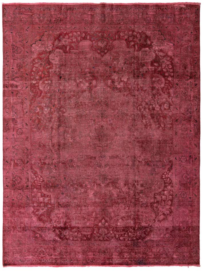 9' 8 x 13' Hand Knotted Ultra Vintage Persian Wool Rug