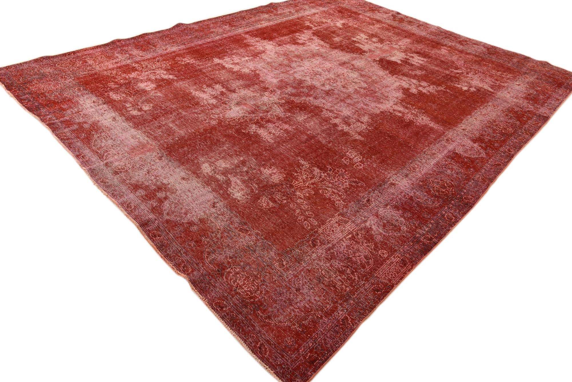 9' 7 x 12' 4 Hand Knotted Ultra Vintage Persian Wool Rug