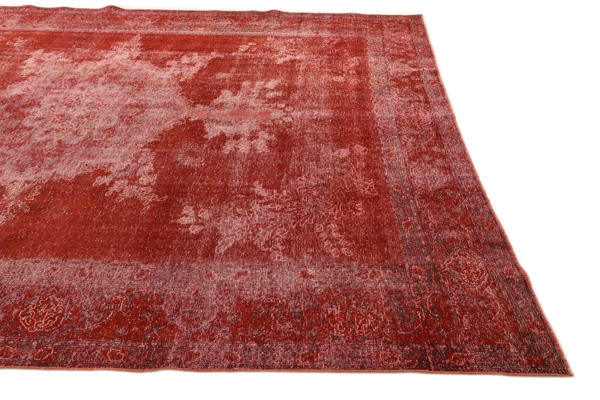 9' 7 x 12' 4 Hand Knotted Ultra Vintage Persian Wool Rug