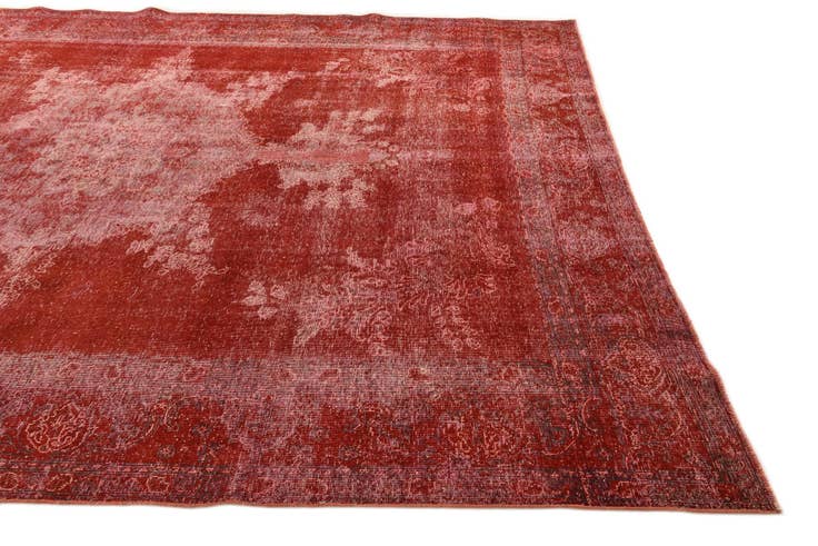 Detail image of 9' 7 x 12' 4 Hand Knotted Ultra Vintage Persian Wool Rug