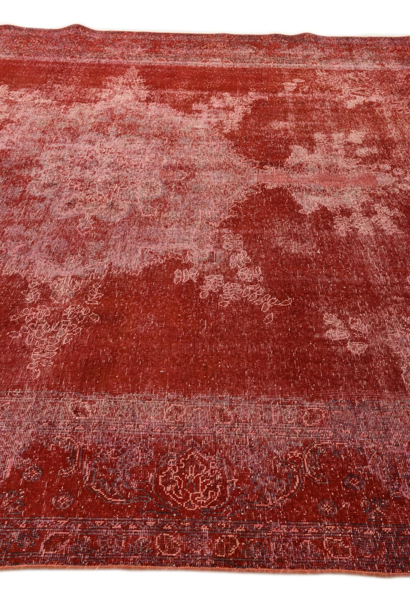 9' 7 x 12' 4 Hand Knotted Ultra Vintage Persian Wool Rug