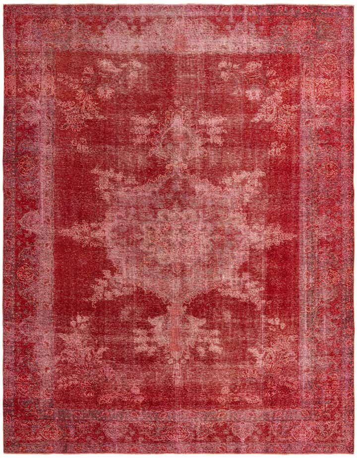 9' 7 x 12' 4 Hand Knotted Ultra Vintage Persian Wool Rug