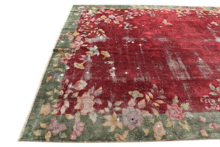 8' 5 x 10' 10 Hand Knotted Ultra Vintage Persian Wool Rug