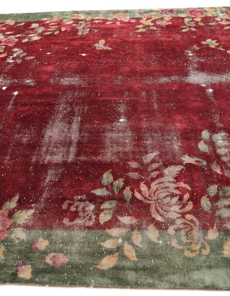Detail image of 8' 5 x 10' 10  Hand Knotted Ultra Vintage Persian Wool Rug