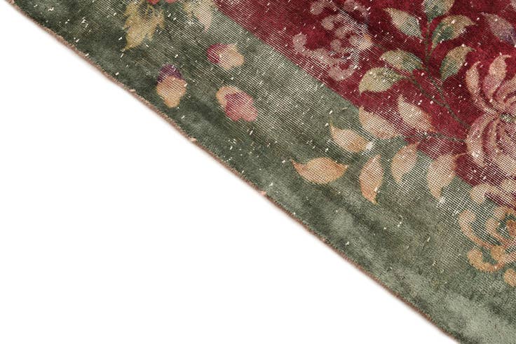 Detail image of 8' 5 x 10' 10 Hand Knotted Ultra Vintage Persian Wool Rug