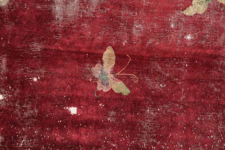 8' 5 x 10' 10 Hand Knotted Ultra Vintage Persian Wool Rug