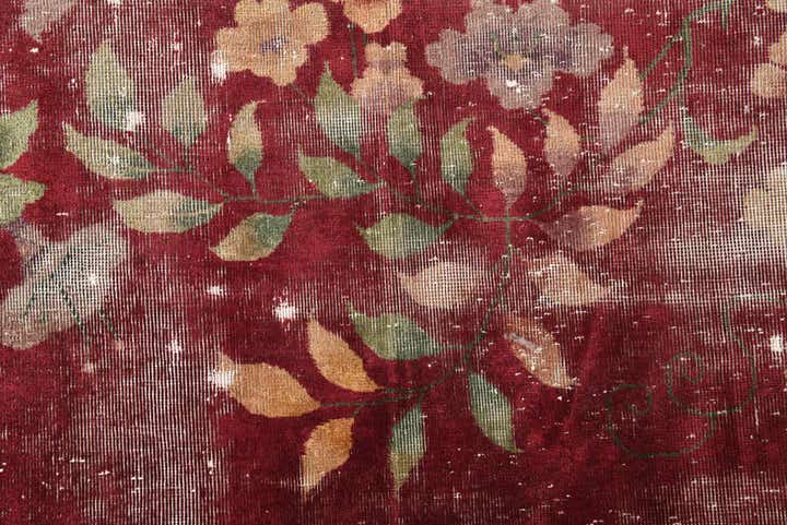 8' 5 x 10' 10 Hand Knotted Ultra Vintage Persian Wool Rug