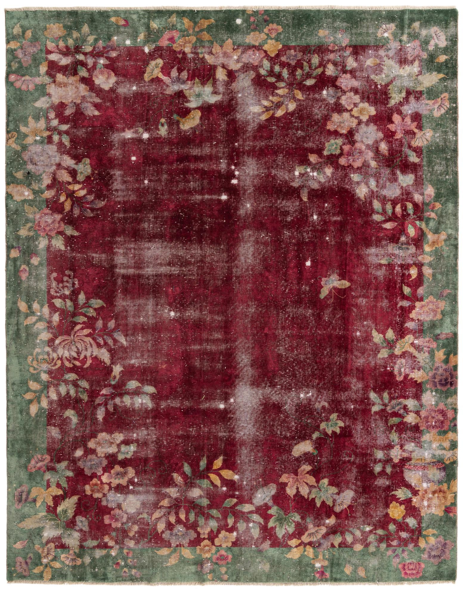 8' 5 x 10' 10 Hand Knotted Ultra Vintage Persian Wool Rug
