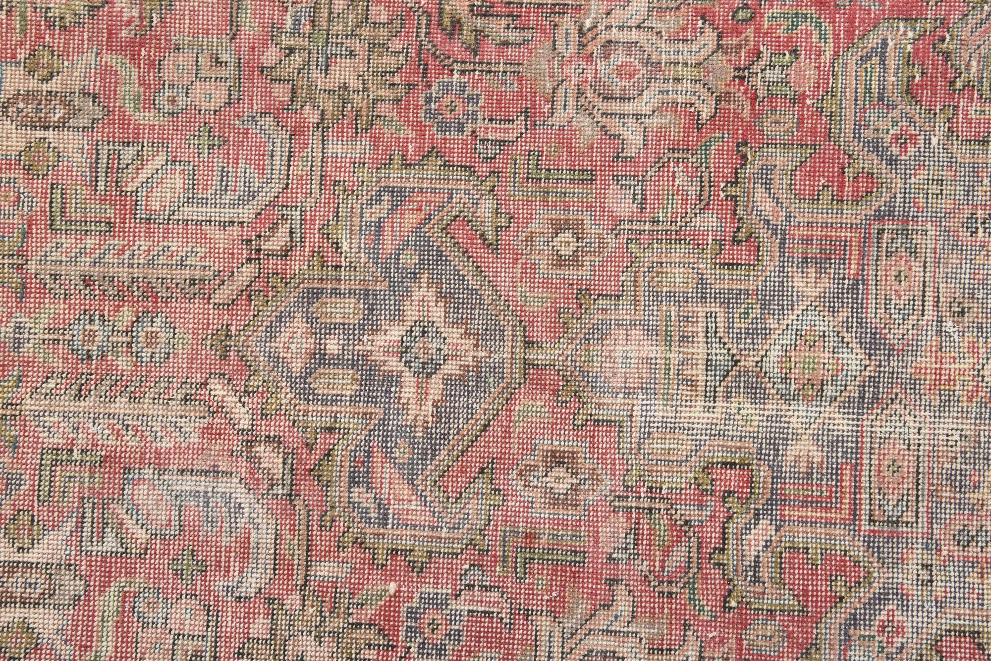 9' 8 x 12' 8 Hand Knotted Ultra Vintage Persian Wool Rug