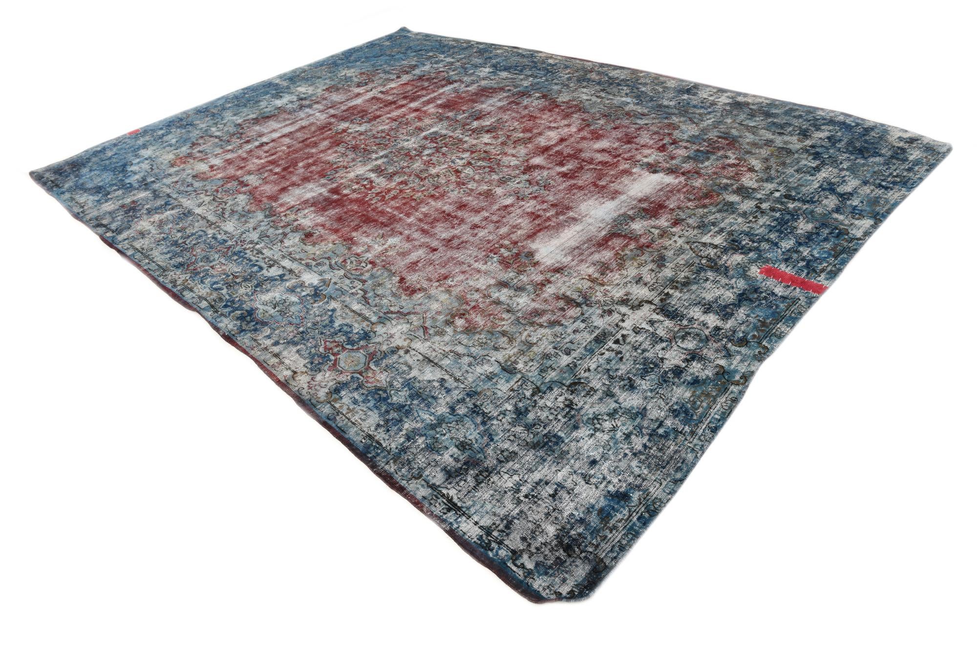 9' 9 x 13' 5 Hand Knotted Ultra Vintage Persian Wool Rug