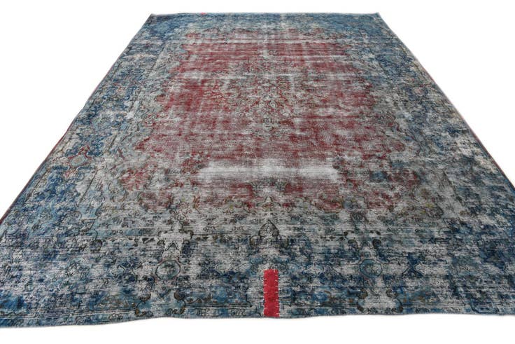 Detail image of 9' 9 x 13' 5 Hand Knotted Ultra Vintage Persian Wool Rug