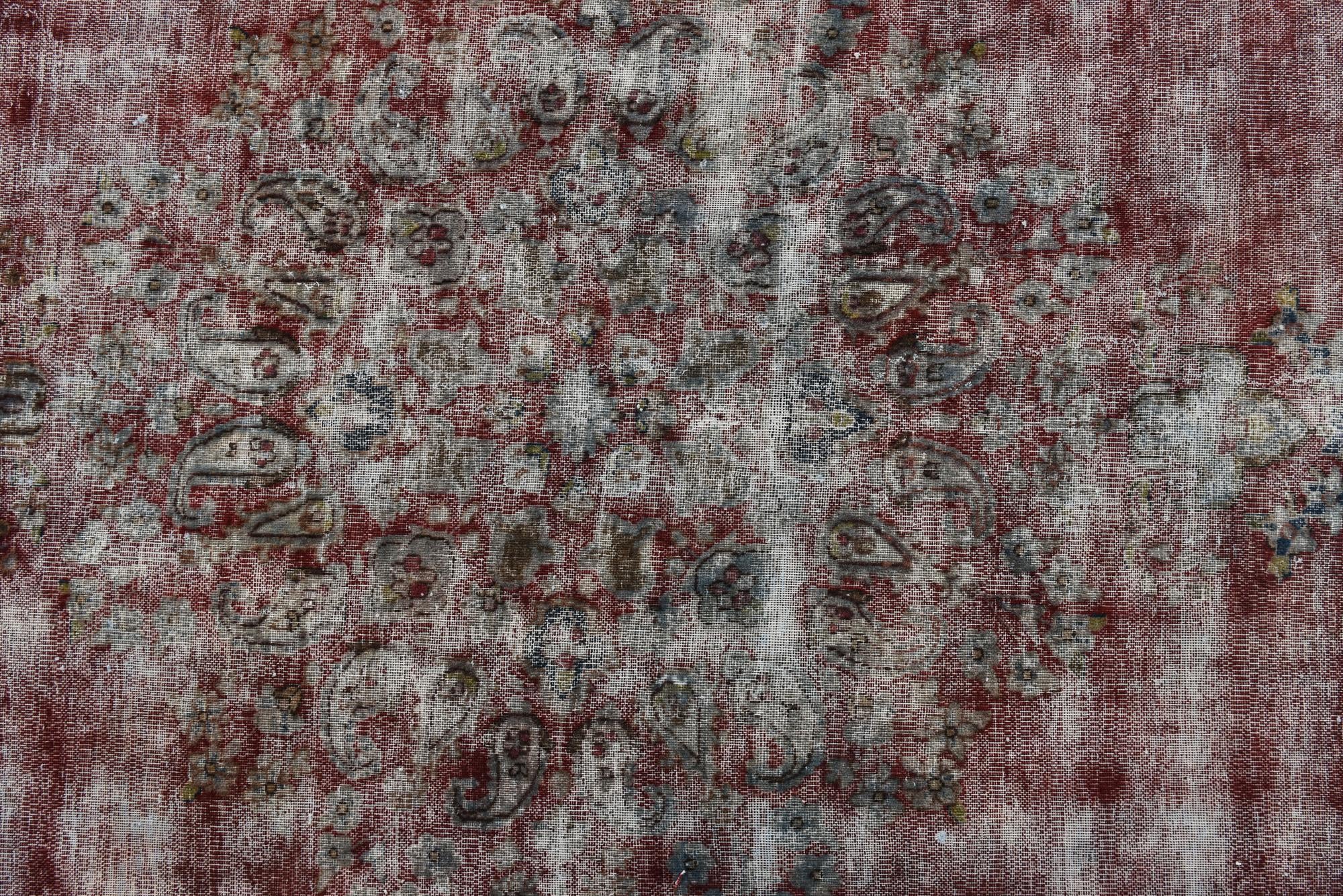 9' 9 x 13' 5 Hand Knotted Ultra Vintage Persian Wool Rug