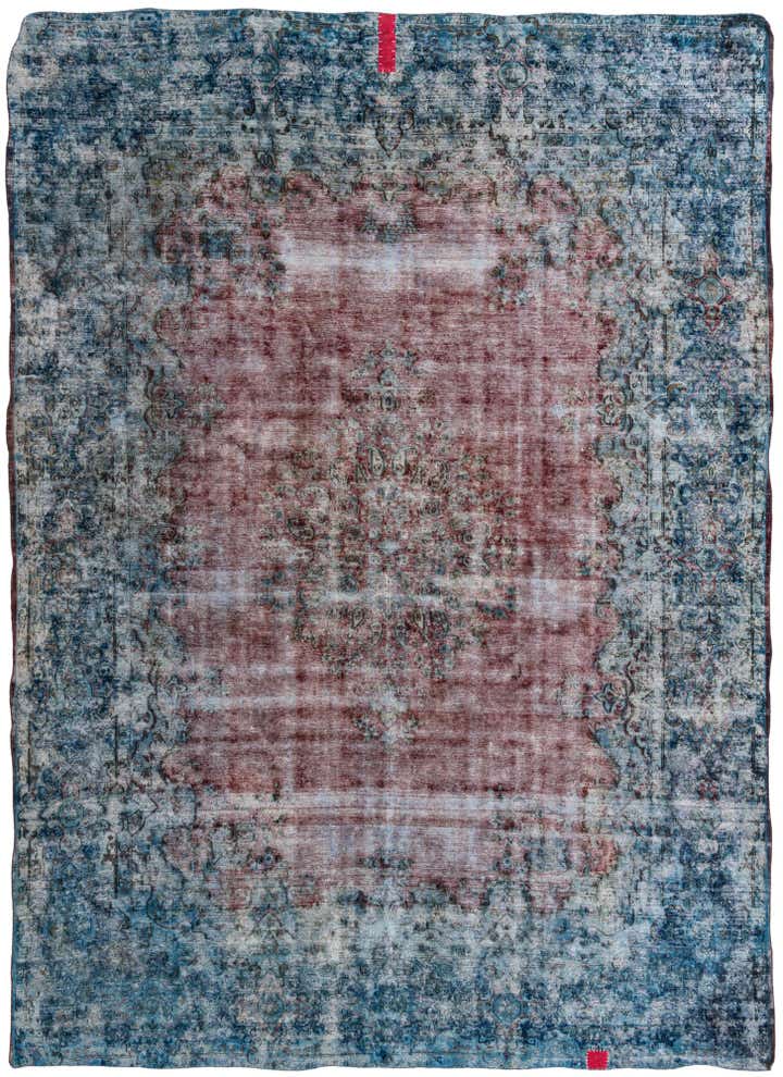 9' 9 x 13' 5 Hand Knotted Ultra Vintage Persian Wool Rug