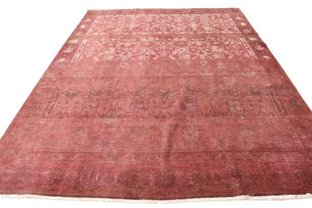 9' 1 x 12' Hand Knotted Ultra Vintage Persian Wool Rug