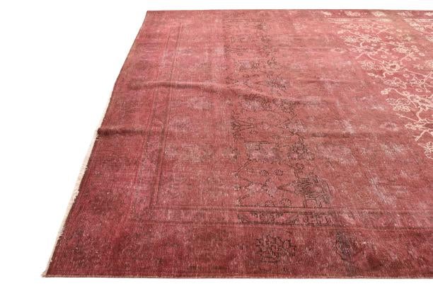 9' 1 x 12' Hand Knotted Ultra Vintage Persian Wool Rug
