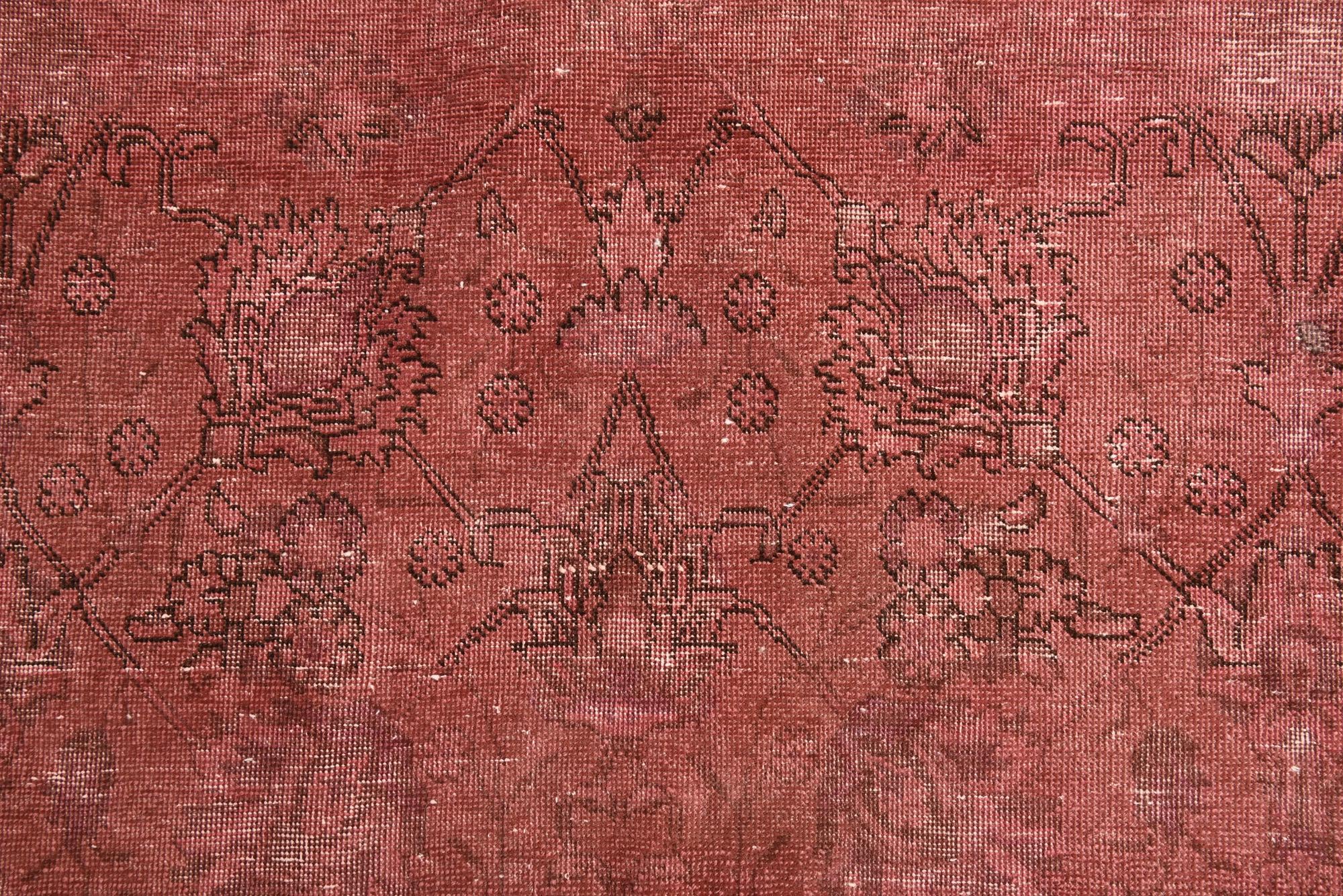9' 1 x 12' Hand Knotted Ultra Vintage Persian Wool Rug