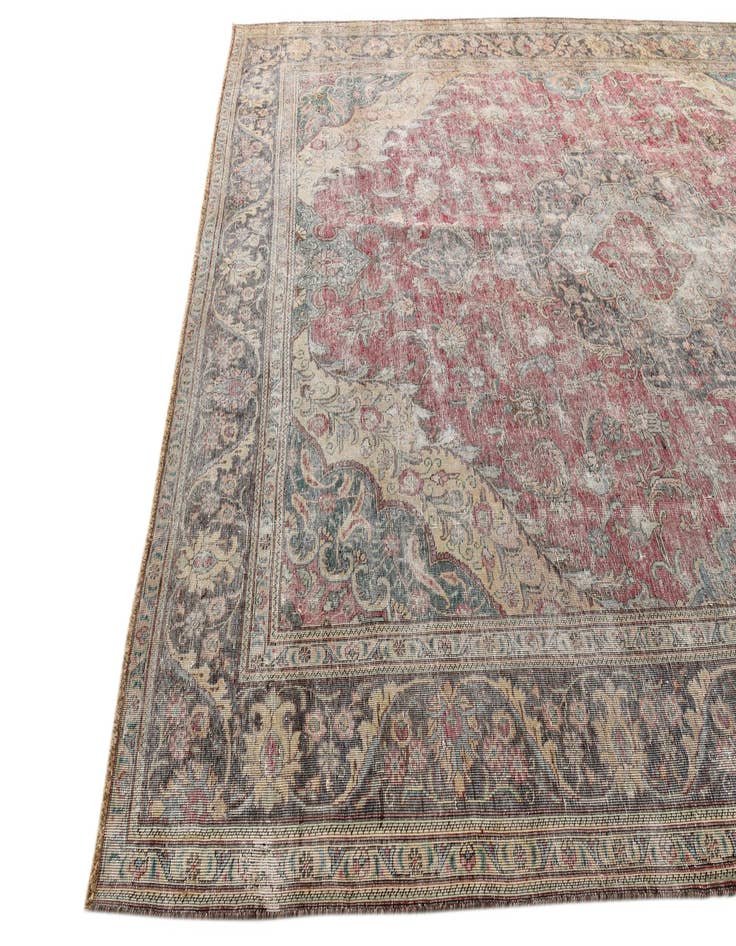 Detail image of 9' 10 x 12' 7  Hand Knotted Ultra Vintage Persian Wool Rug