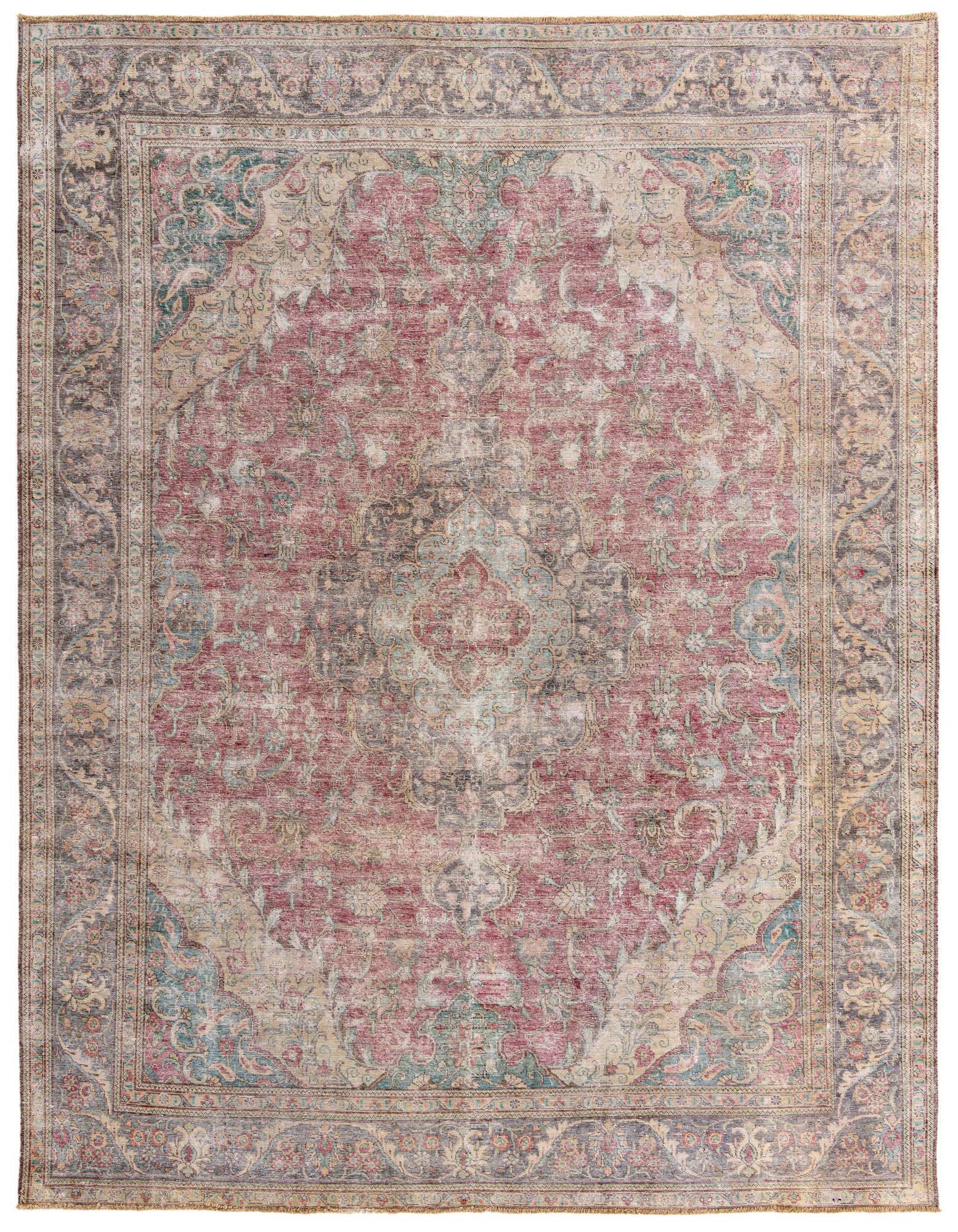 Primary image 9' 10 x 12' 7  Hand Knotted Ultra Vintage Persian Wool Rug
