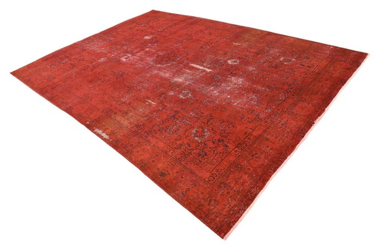 Detail image of 9' 1 x 12' 10 Hand Knotted Ultra Vintage Persian Wool Rug