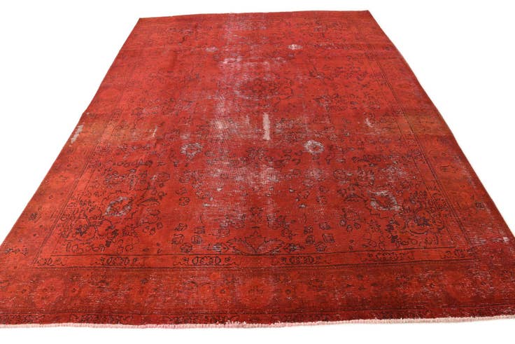 Detail image of 9' 1 x 12' 10 Hand Knotted Ultra Vintage Persian Wool Rug