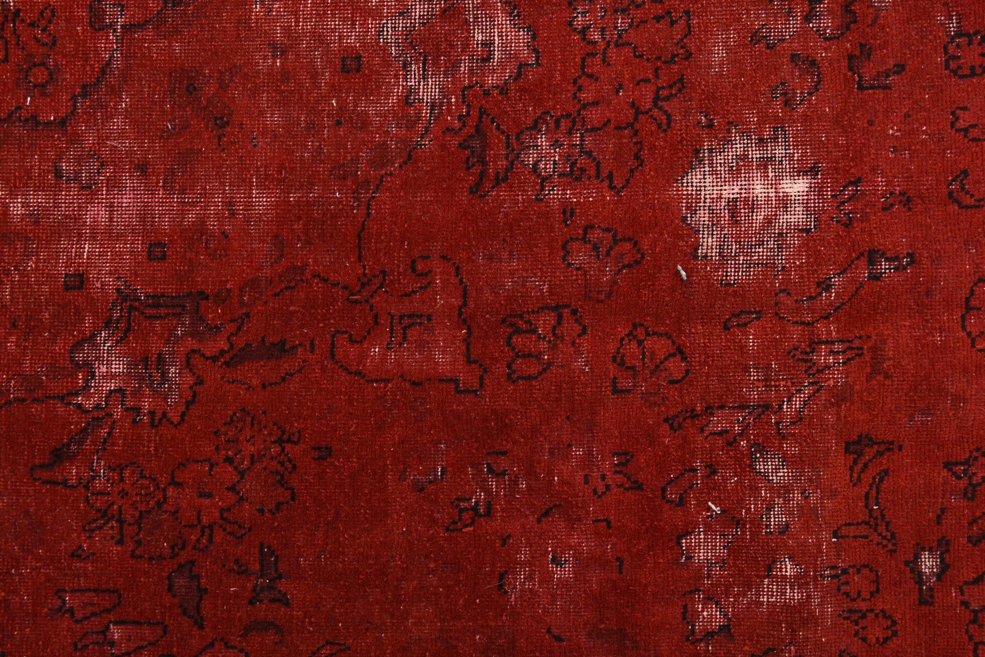 9' 1 x 12' 10 Hand Knotted Ultra Vintage Persian Wool Rug